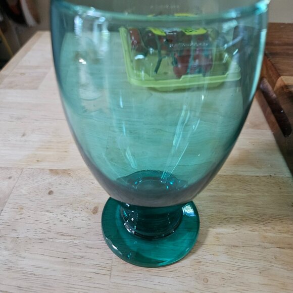 cristar aqua blue rare set of four goblets or glasses great condition - Picture 4 of 7